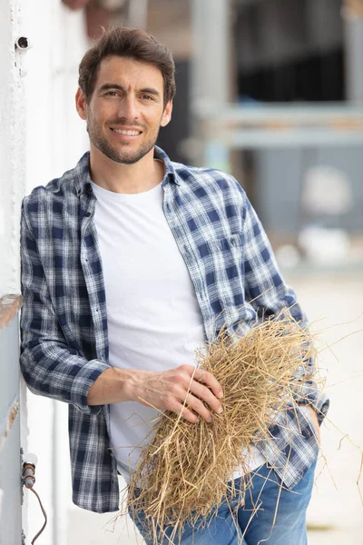 Farmer Corn Field Agricultural Concept — Stock Photo, Image