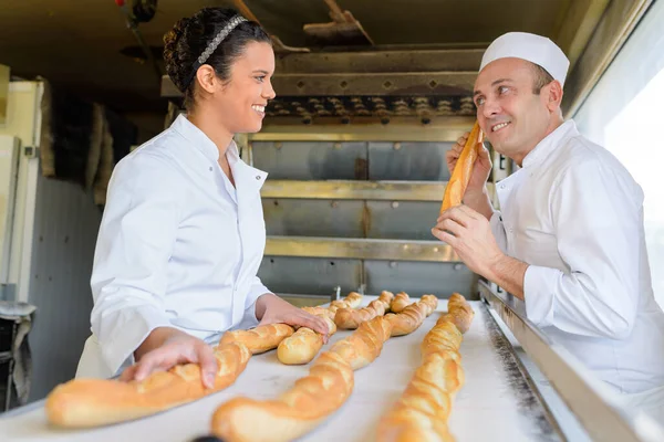 Lehrling Oder Arbeiter Der Bäckerei — Stockfoto