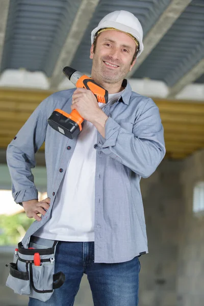 Man Posing Drill — стоковое фото