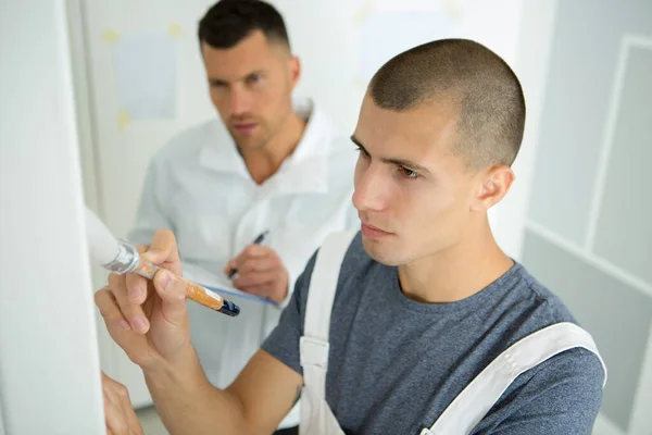 Portrait Young Man Being Tested — Stock Photo, Image