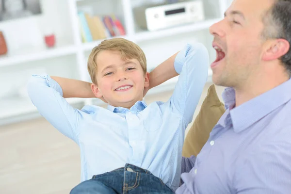Father Son Together — Stock Photo, Image