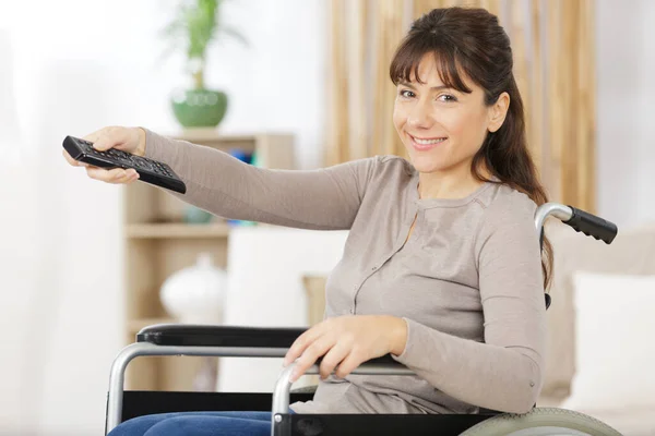 Handicapped Woman Watching — Stock Photo, Image