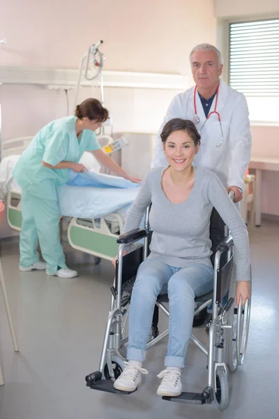 She Has Been Discharged Hospital — Stock Photo, Image