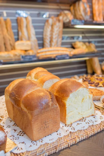 Wyświetlacz Chleb Piekarni — Zdjęcie stockowe