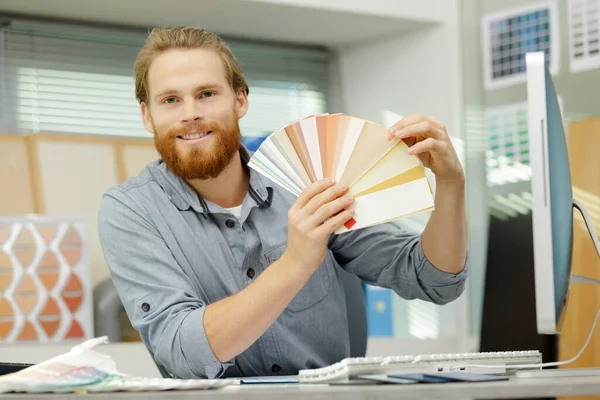 Graphic Designers Holding Color Swatch Office — Stock Photo, Image