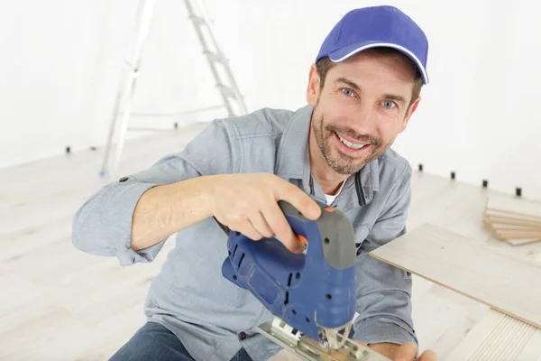 Portrait Professional Carpenter — Stock Photo, Image
