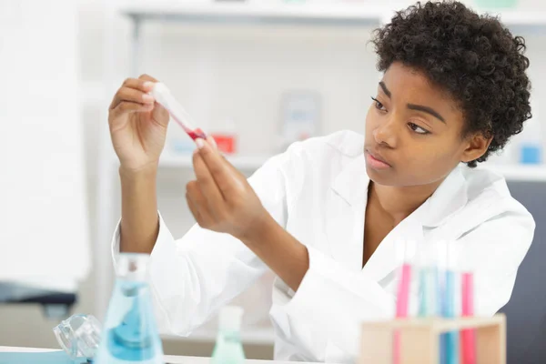 Female Laboratory Technician Medical Laboratory — Stock Photo, Image
