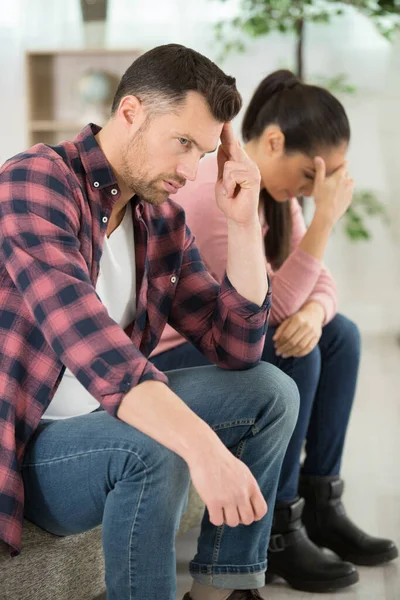 Young Couple Angry Each Other — Stock Photo, Image