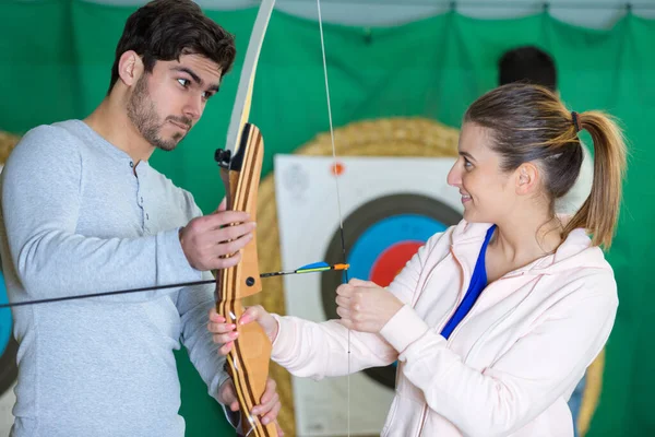 Portrait Archery Training — Stock Photo, Image