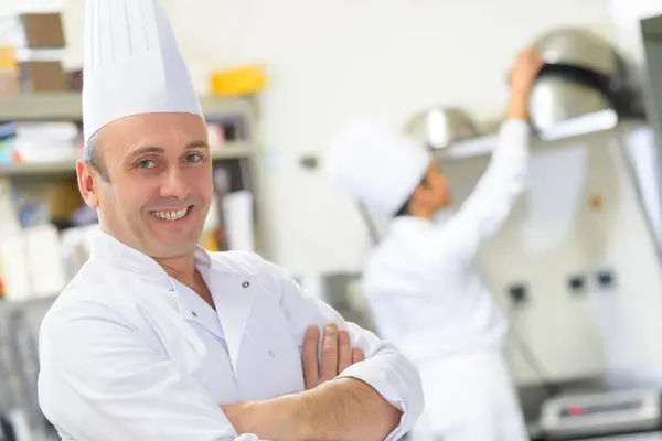portrait of happy chef cook