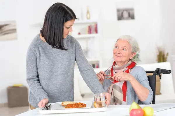 Woman Senior Home Support — Stock Photo, Image