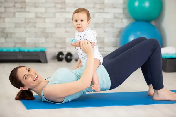 sport motherhood and active lifestyle concept