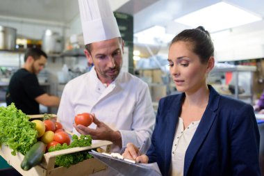 chef in a cooking school clipart