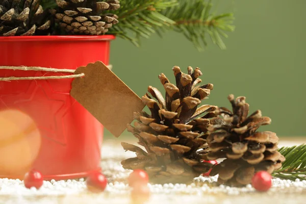 Festiva Natural Cero Residuos Libre Plástico Decoración Navidad Diy Vacaciones —  Fotos de Stock