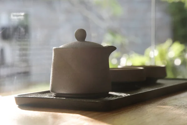 Tee Set Bereit Für Traditionelle Chinesische Teezeremonie — Stockfoto