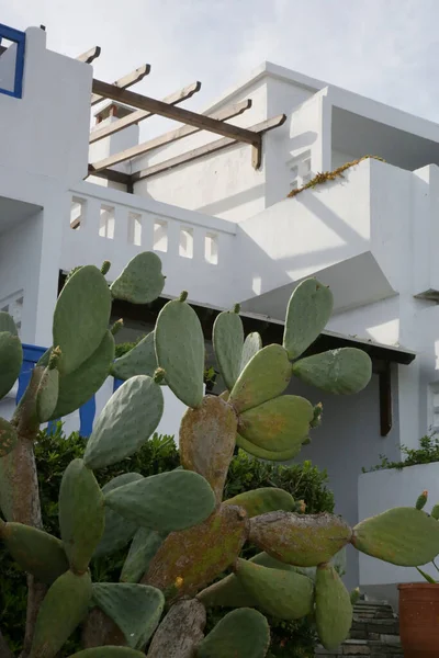 Die Einfache Weiße Architektur Der Griechischen Inseln — Stockfoto