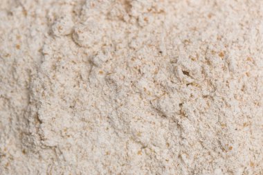 Kahverengi toz desenli arka plan. Besin takviyesi, diyet, detoks, önleyici sağlık ve sağlıklı yaşam tarzı kavramı.