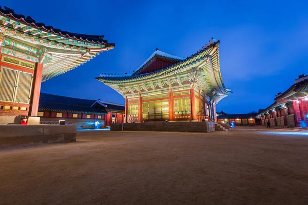 Gyeongbokgung Palace Nachts Prachtig Seoul Zuid Korea — Stockfoto