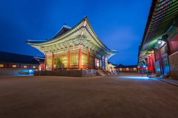 Gyeongbokgung Palace Night Beautiful Seoul South Korea — Stock Photo, Image
