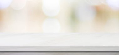 Görüntü depolama arkaplanı, ürün ve gıda görüntüleme montajı üzerine boş beyaz mermer tablo