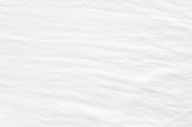 Buruşuk beyaz pamuklu kumaş dokulu arka plan, moda desen Tekstil tasarım kavramı arka plan