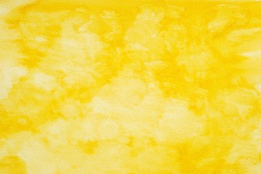Suluboya arkaplan, sanat soyut yüzey sarı suluboya resim beyaz kağıt arkaplan, pankart, arkaplan, şablon, poster, duvar kağıdı desenli tasarım