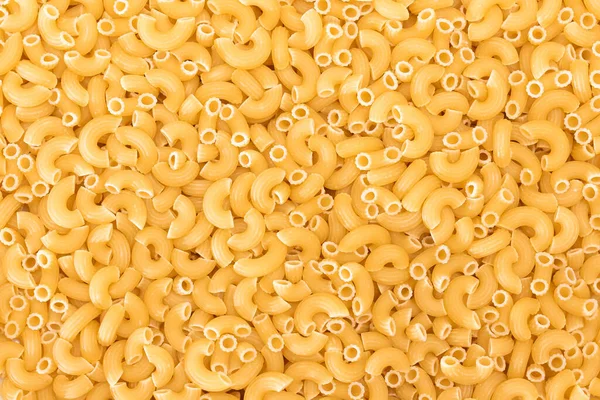 Ungekochte Chifferi Rigati Pasta Hintergrund Fette Und Ungesunde Nahrung Klassisch — Stockfoto