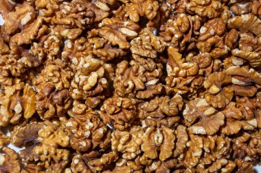 Dağıtılmış Ceviz Kabuğu. Walnut 'tan. Doğal Yüksek Kalorili Atıştırmalıklar