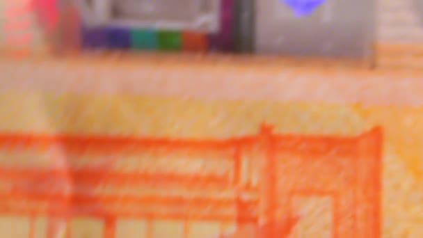 Євро Банкнот Обертаються Грошовий Фон Вид Зверху Макро Валюта Євро — стокове відео