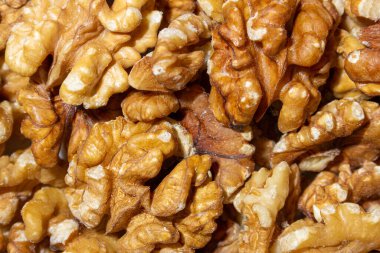 Dağıtılmış Ceviz Kabuğu. Walnut 'tan. Doğal Yüksek Kalorili Atıştırmalıklar