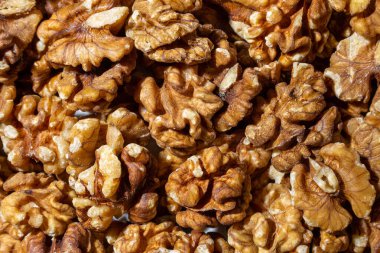 Dağıtılmış Ceviz Kabuğu. Walnut 'tan. Doğal Yüksek Kalorili Atıştırmalıklar