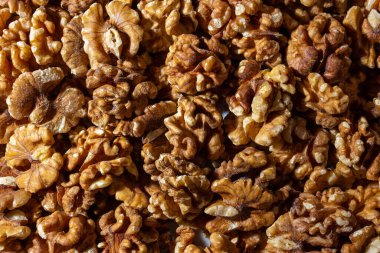 Dağıtılmış Ceviz Kabuğu. Walnut 'tan. Doğal Yüksek Kalorili Atıştırmalıklar