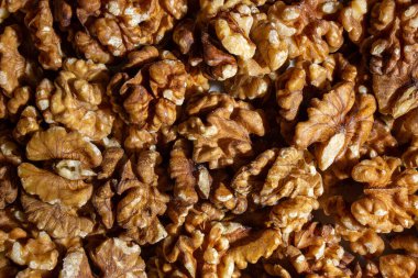 Dağıtılmış Ceviz Kabuğu. Walnut 'tan. Doğal Yüksek Kalorili Atıştırmalıklar