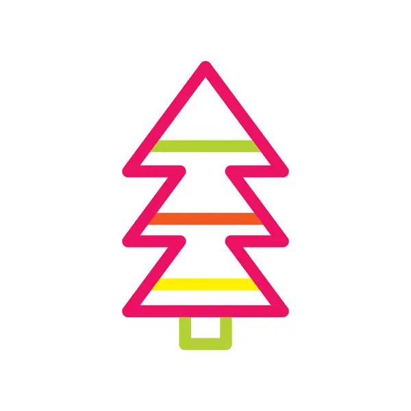 Barevné Vánoce Které Lze Použít Pro Blahopřání Plakát Logo Grafický — Stockový vektor