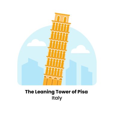 Eğik Pisa Kulesi - İtalya, istenmeyen eğilimiyle bilinen ikonik serbest çan kulesi.