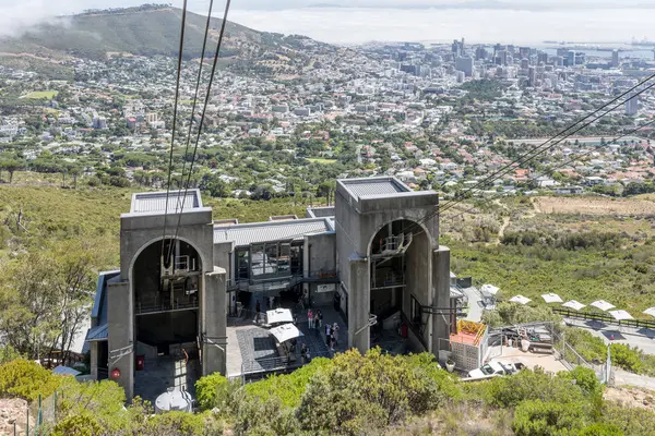 Cape Town 2023 Janeiro Cidade Com Atividade Matinal Estação Mais — Fotografia de Stock
