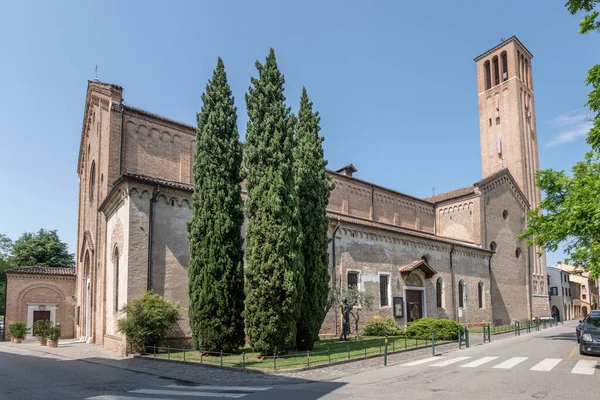 Vista Iglesia San Francisco Disparada Desde Sureste Luz Brillante Treviso —  Fotos de Stock