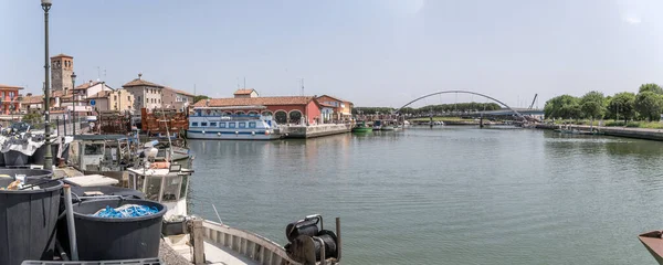 Marano Lagunare Itália Maio 2023 Paisagem Urbana Com Porto Pescadores — Fotografia de Stock