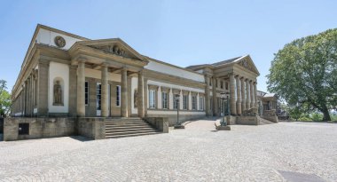 Baroque castle of Schloss Rosenstein; shot in bright summer light  at Stuttgart, Germany