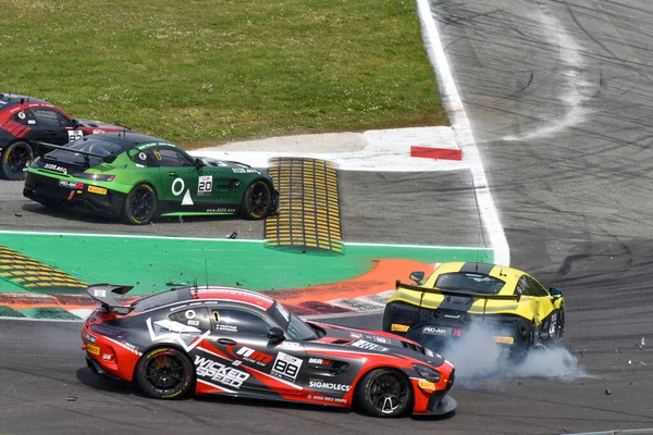 Fanatec World Challenge 2023 April Monza Italy Gt4 Series — 图库照片