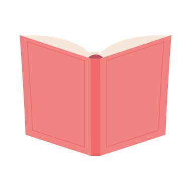 kitap okuma simgesi düz izole