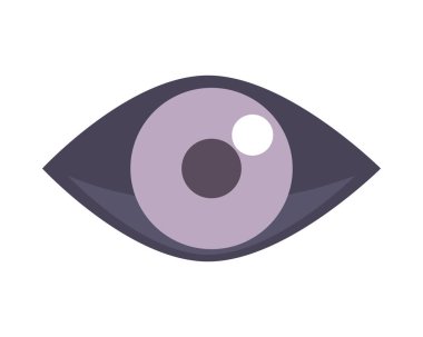 NFT göz küresi güvenlik simgesi düz vektör