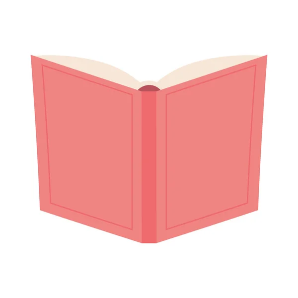 Kniha Čtení Ikona Ploché Izolované — Stockový vektor