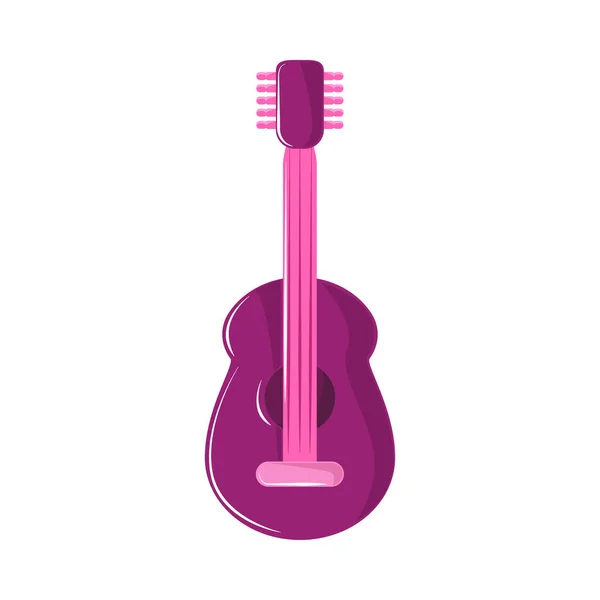 Guitar Music Instrument Icon Isolated — Stock Vector