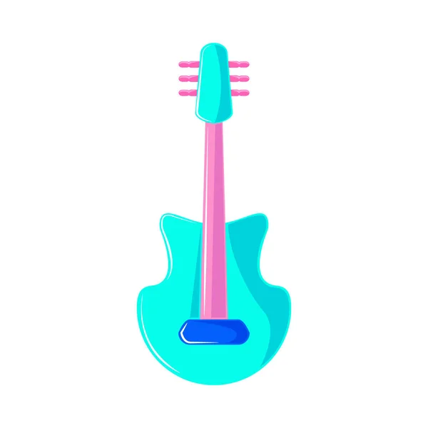 Guitare Électrique Icône Instrument Musique Isolé — Image vectorielle