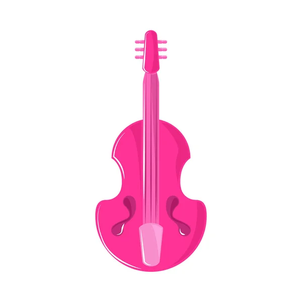 Geigen Musikinstrument Ikone Isoliert — Stockvektor