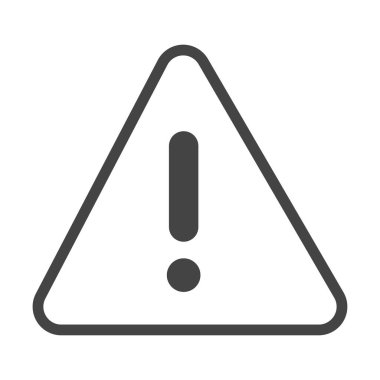 uyarı işaret tasarımı simgesi izole edildi