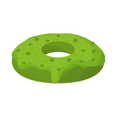 Kibrit tatlılı çörek ikonu izole edildi