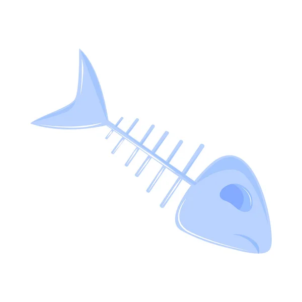 Шипы Рыбы Икона Изолированы — стоковый вектор