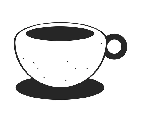 Tasse Kaffee Ikone Isoliertes Design — Stockvektor